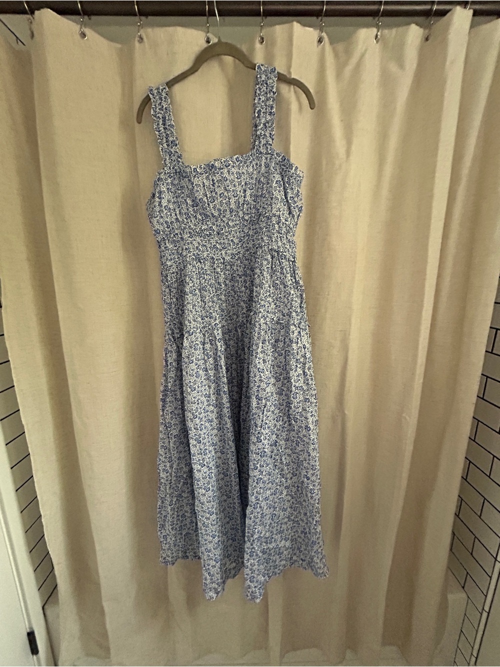NWT sz Large Gap × DÔEN Floral Midi Dress - Picture 3 of 6